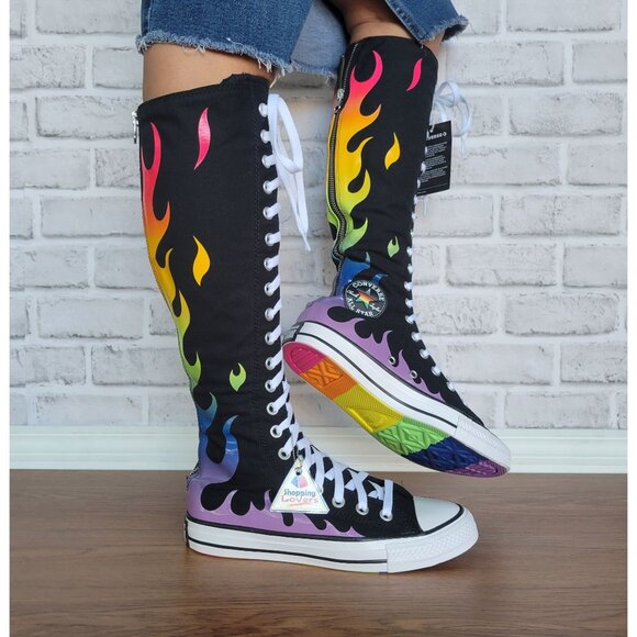 ⭐Converse Chuck Taylor All Star XXHi Pride Sz 8.5 Women Ultra-high Boots A15779C - Picture 1 of 10